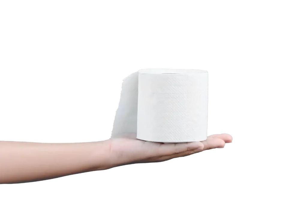Minimalist bamboo toilet paper – plastic-free and refined