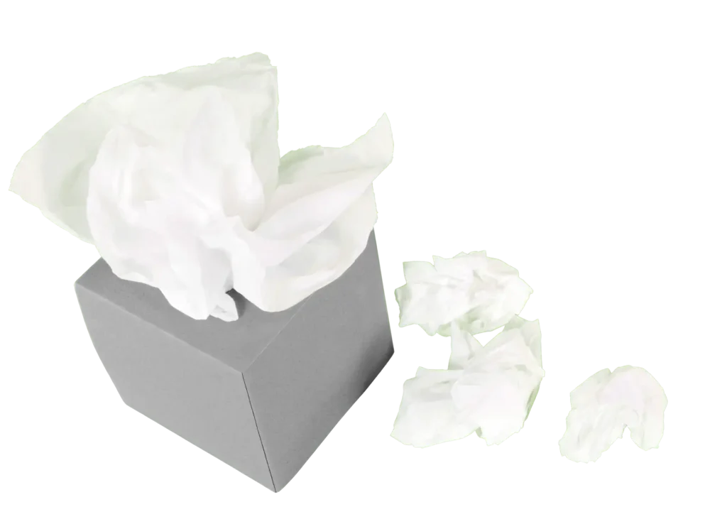 Recycled paper napkin – compostable and plastic-free